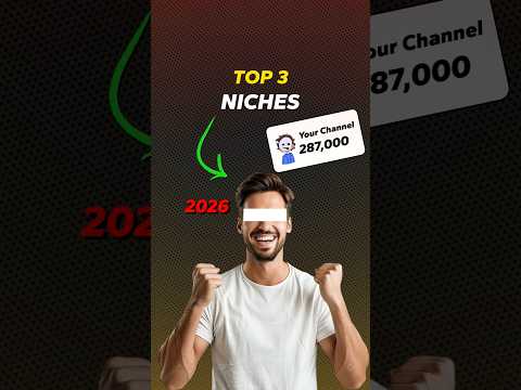 3 VIRAL YouTube Channel Niches 2026 #shorts
