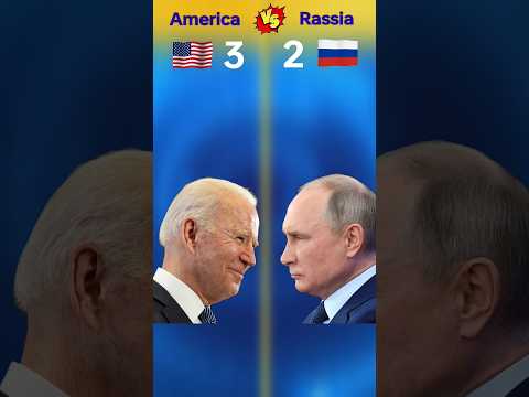 America vs Russia | A Comparative Analysis of Two Global Powers Powerful country comparison #ytshort