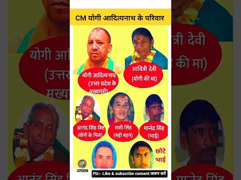 Family of cm yogi adityanath || उत्तर प्रदेश के मुख्यमंत्री योगी आदित्यनाथ जी का परिवार ⁉️#shorts