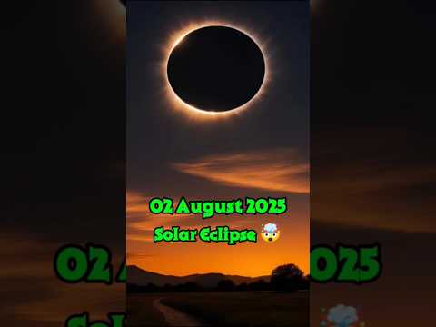 2 August 2025 Solar Eclipse 🌑🤯 #shorts #solareclipse #viral #news #explained #explainedinhindi
