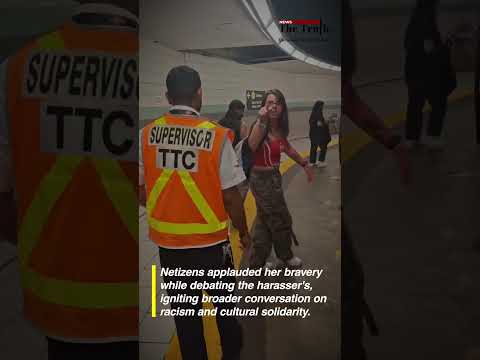 A viral video from Canada shows a white woman defending an Indian man