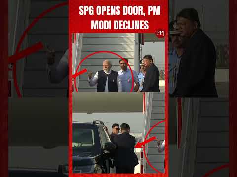 SPG opens door, PM Modi declines, Clip Goes Viral as PM Modi Takes Urgent Meeting at Airport