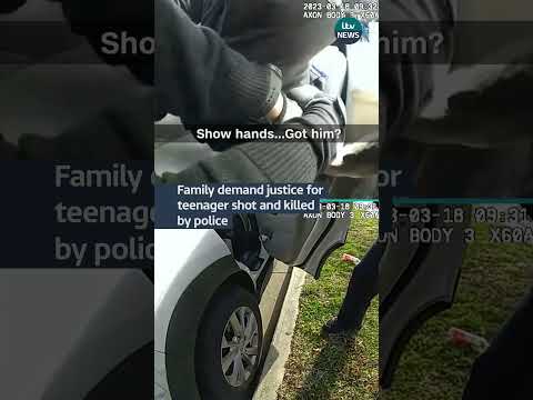 Bodycam footage shows the teen was fatally shot in the back #itvnews #news #delaneomartin #usa