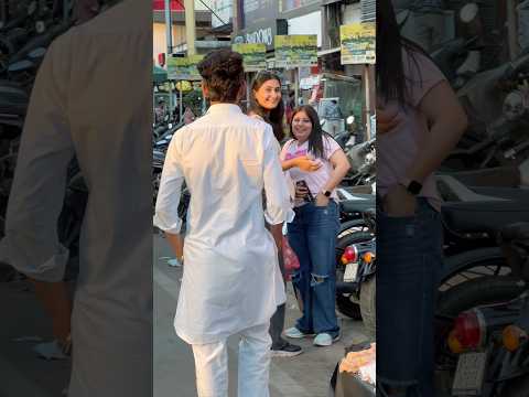 Girl reactions For Desi Look😎🔥💯 #gav #village #desi #publicreaction #villagelife