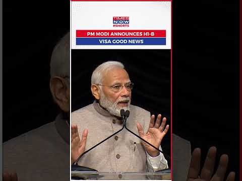 PM Modi Announces H1-B Visa Good News For Indians: Renewal Possible In US Now| #shorts