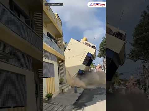 3-Storey Building Collapses in Kolar #Karnataka #Reels #Shorts #Trending #Viral