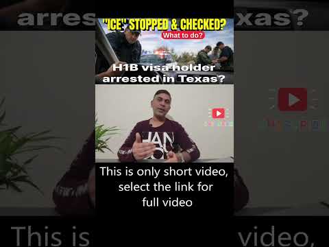 H-1B Visa Holder Questioned for 4 Hours — Staying Calm and Presenting Documents #ice #h1bvisa