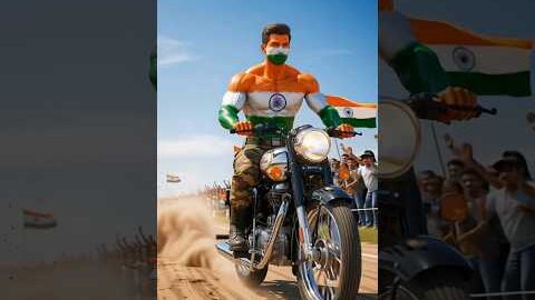 Desi Power Ride 💪 | Indian Soldier on Bike 🇮🇳 | Ultimate Patriot Vibes#shortvideo #army