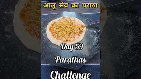 day 59/100 parathas challenge💪 #sevparatha #viral #rajsthani #cooking #trending #desi
