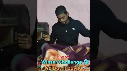 Winter Challenge 🥶🔥 90 Days ll Day 10 ❤️ #desi #fitness #motivation #workout #shorts