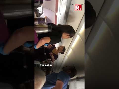 A viral video shows two passengers on a Vistara flight engaged in a heated argument