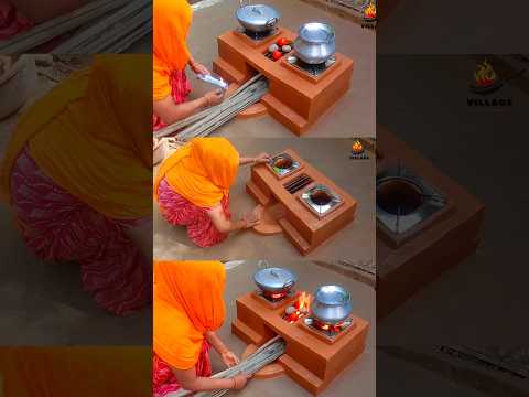 🔥 Desi Mitti Ka Chulha Banane Ka Naya Style! 😲 #shorts # short #youtubeshorts #mittikachulha