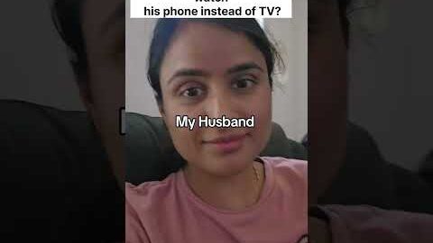 My husband response on watching TV together ❤️ #desi #husbandwife #shorts #funny