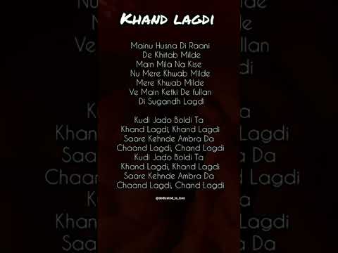 Khand lagdi lyrics from Ik Kudi  #Shehnaaz Gill #new song#khand#lagdi