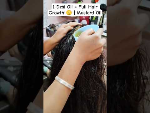 1 Desi Oil = Full Hair Growth 😲 | Mustard Oil #desi #hairgrowth