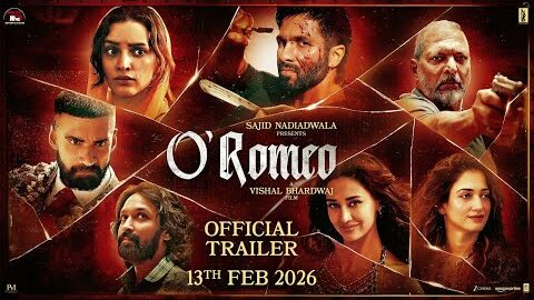 O’Romeo Official Trailer | Sajid N | Vishal B | Shahid K | Triptii D | Nana P | Avinash T | 13th Feb