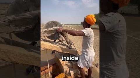 The Traditional Way of Drawing Water from a Well.