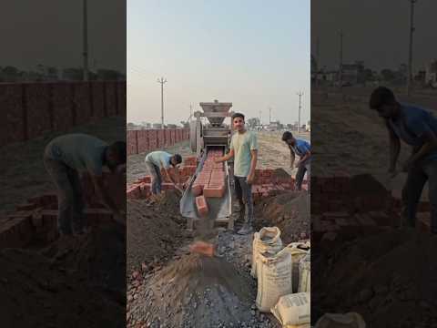 देसी ईंट मशीन से कम लागत में bada munafa #desi business # brik making machine #shorts viral