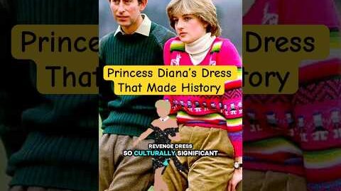 The Hidden Message Behind Princess Diana’s Revenge Dress #trending #shorts#fyp#viral#history#revenge