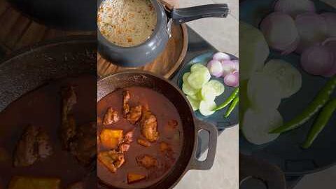 Desi chicken curry ekdum nani dadi k style mein masala pisskar #shorts #youtubeshorts