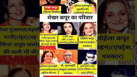 मशहूर अभिनेता शेखर कपूर का परिवार || Family of Sekhar kapoor🤩#sekharkapoor#family #shortsfeed#shorts