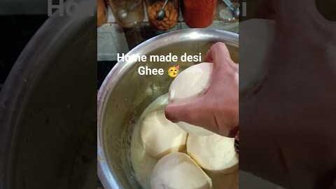 Home made desi Ghee 🥳#desi ghee #natural #ytshorts