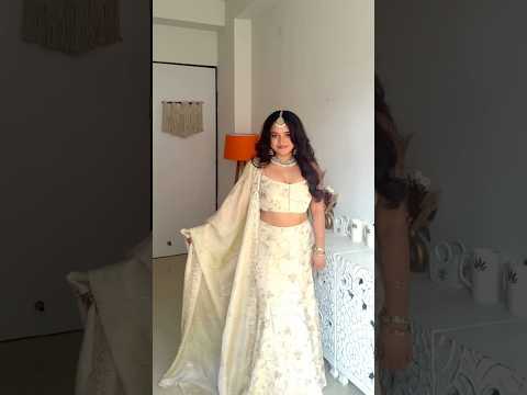 Butter Yellow Lehanga 💛 #grwm #ytshorts #indianfashion #ethnic #bridesmaids #makeup #fashion #desi