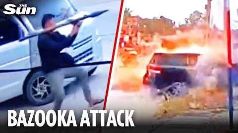 Shocking moment man fires BAZOOKA at Philippines mayor in blatant assassination attempt