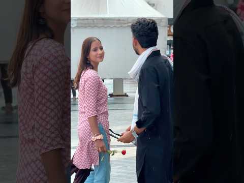 Girl Reaction For Desi Look😎💯 #gav #village #desi #publicreaction #villagelife