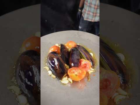 🔥 ASMR Baingan Ka Bharta | Smoky & Desi | Satisfying Cooking Sounds #shorts #asmr