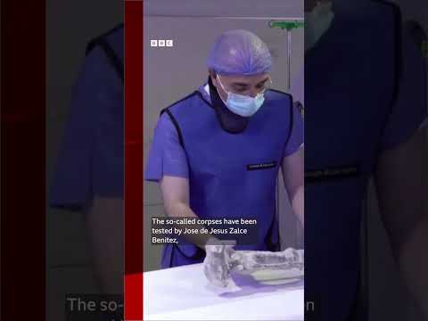 These viral “alien bodies” have undergone lab tests in Mexico. #BBCNews