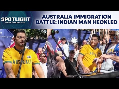 Viral Video: Indian Man Heckled, Shoved At Anti-Immigration Protest In Australia | Spotlight |N18G
