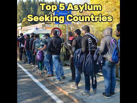 Top 5 Asylum Seeking Countries #viral #ytshorts #trending #youtubeshorts  #like #discover