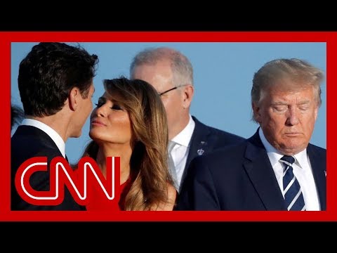 Melania Trump’s moment with Trudeau goes viral