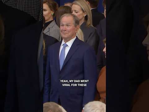See George W. Bush’s viral facial expressions at inauguration
