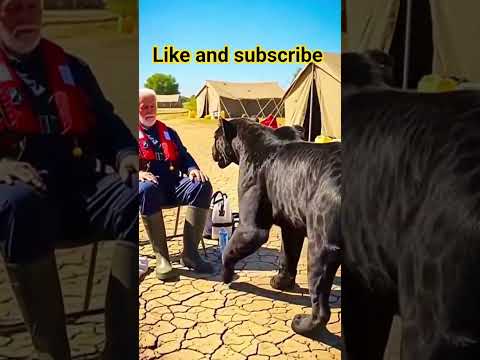 Black Panther Rescues Their cubs From drowning 😢 #kindness #animalrescue #feelgood #usa #hope