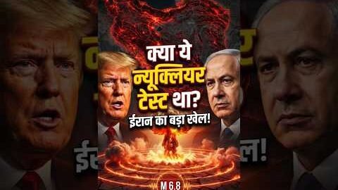 ईरान में भूकंप या सीक्रेट न्यूक्लियर टेस्ट? ट्रंप-नेतन्याहू टेंशन में! #news #shorts #viral #iran