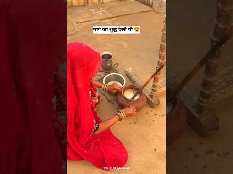 देसी घी, देसी अंदाज 😍#rajsthani #desi gii #terding #facts #edit