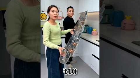 kitchen & bathroom storage rack sticks strong #storagerack#bathroom#kitchenorganization#nodrill#home