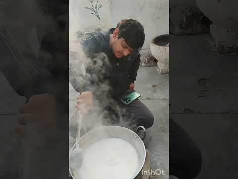 Wahi purana swad gaon chulhe par bana khoya #village life #desi food