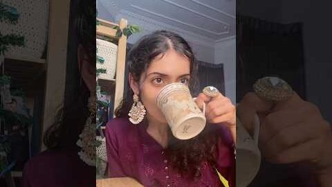 Gulab Jamun chai #desi #desiwedding #eid #eidmubarak