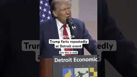Trump repeatedly farts during Detroit event 💨