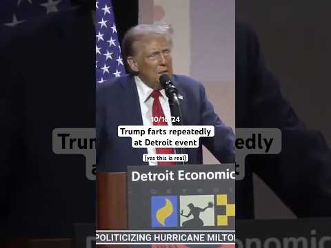 Trump repeatedly farts during Detroit event 💨