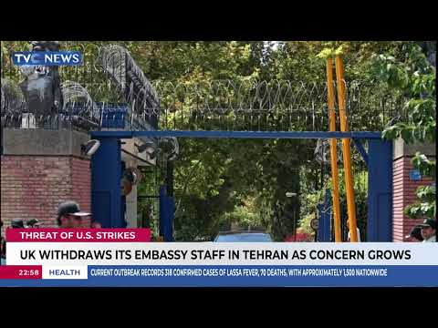 UK Withdraws Its Embassy Staff In Tehran As Concern Grows