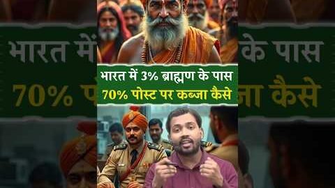 How did 3% Brahmins get 70% government jobs? #brahman #govtjobs #reservation #education #facts