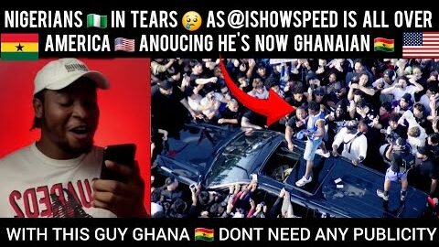 Nigerians 🇳🇬 In Tears 😢 As @IShowSpeed Is All Over America 🇺🇸 Announcing He’s Now Ghanaian 🇬🇭