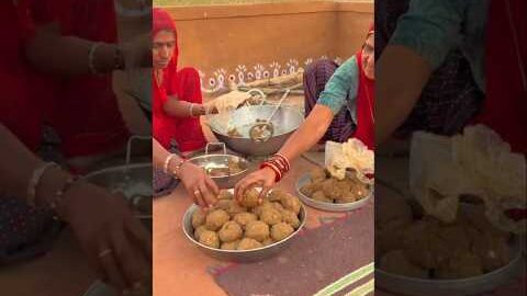 Ye log desi ghee ke ladu khate hai #rajasthani