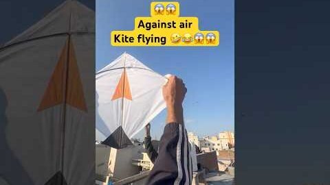 Kite flying against air | new experience. #patang #jattallrounders #basant #lahore #kite