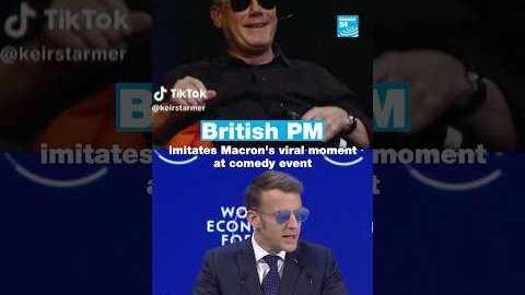 British PM imitates Macron’s viral sunglasses moment at Davos • FRANCE 24 English