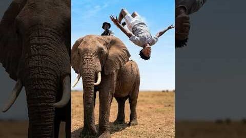 I Backflipped Off Of An ELEPHANT! 🐘🐘